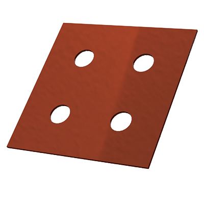Travis Pattern and Foundry TP4 Al-Cu Transition Plate 4X4 Pad